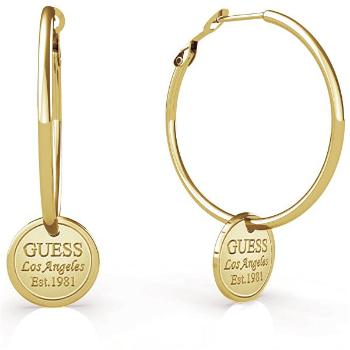 Guess Cercei eleganți placați cu aur cercuri UBE79057 8 cm