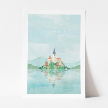 Poster Travelposter Slovenia, A3