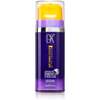 GK Hair Bombshell Leave-In Cream balsam hranitor fara clatire pentru toate nuantele de blond cu pompă 100 ml
