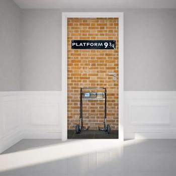 Autocolant adeziv pentru ușă Ambiance Harry Potter Platform, 83 x 204 cm