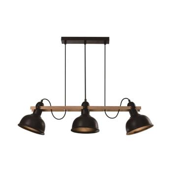 Lustră neagră cu abajur din metal 18x78 cm Reno – Candellux Lighting