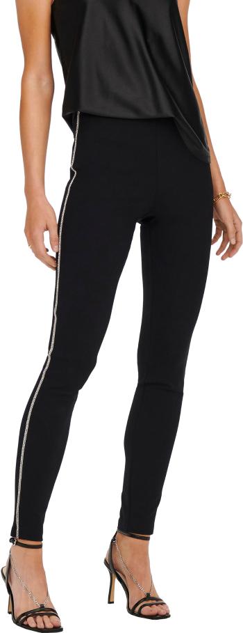 ONLY Jambiere de damă ONLAURA Skinny Fit 15275769 Black/Silver XS