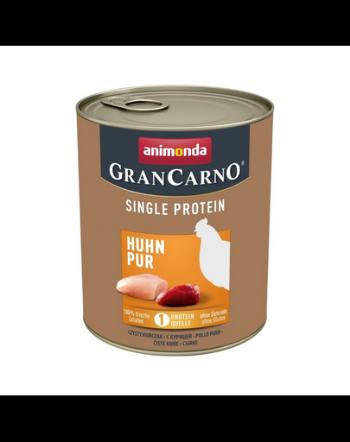 ANIMONDA GranCarno Single Protein Adult Chicken pure 800 g hrana monoproteica cu pui, caini adulti