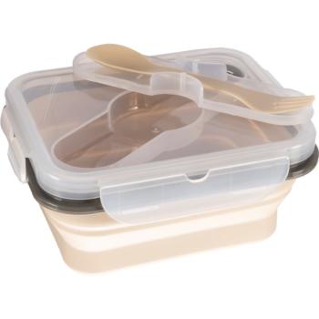 Zopa Silicone Lunch Box Small serviciu de masă pentru copii Sand Beige 15x7,5 cm 1 buc