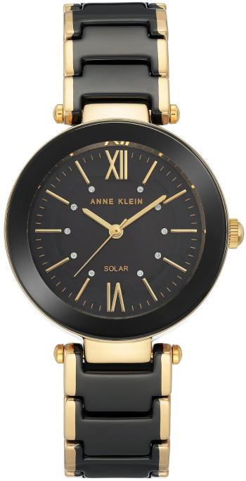 Anne Klein Ceas analogic Considered Solar Powered Ceramic AK/3844BKGB