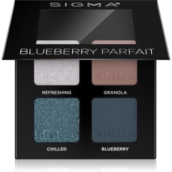 Sigma Beauty Quad paletă cu farduri de ochi culoare Blueberry Parfait 4 g