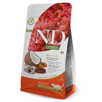 N&D Cat Adult Skin & Coat, Herring si Quinoa, 1.5 kg