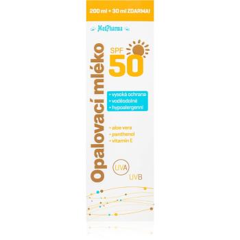 MedPharma Suntan Lotion SPF50 loțiune pentru plaja cu o protectie UV ridicata 230 ml