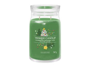 Yankee Candle Lumânare aromatica Signature sticla mare Shimmering Christmas Tree 567 g