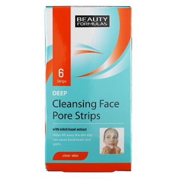 Beauty Formulas Benzi de curățare pentru piele(Deep Cleansing Face Pore Strips) 6 buc