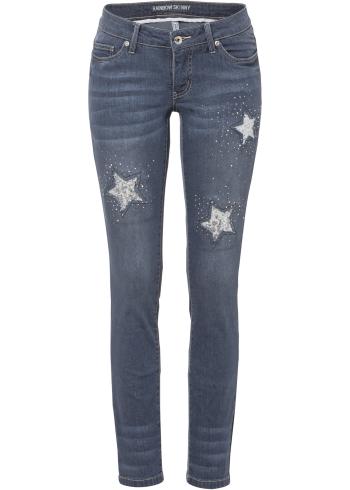 Blugi skinny cu stele