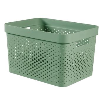 Coș de depozitare Curver Infinity Dots, 17 l, verde