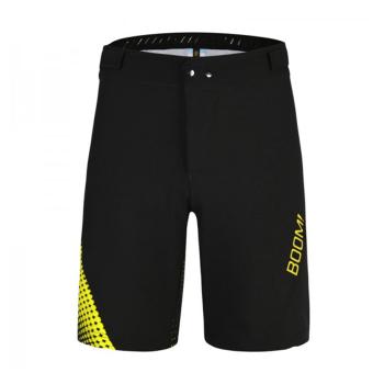 Monton BOOM MTB pantaloni scurți - black/yellow 