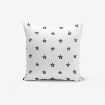 Față de pernă cu amestec din bumbac Minimalist Cushion Covers White Background Star, 45 x 45 cm, negru - alb