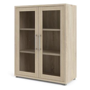 Bibliotecă modulară  cu aspect de lemn de stejar 89x113 cm Prima – Tvilum