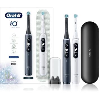 Oral B iO 7 DUO periuta de dinti electrica + 2 capete de schimb Black & White