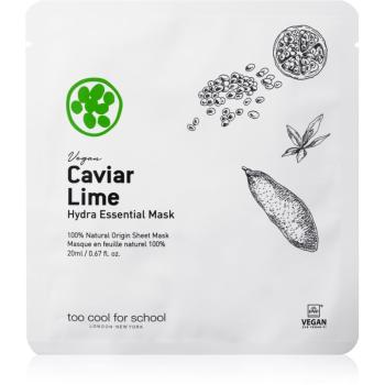 Too Cool For School Caviar Lime Hydra Essential Mask masca de celule cu efect hidratant si linistitor 20 ml