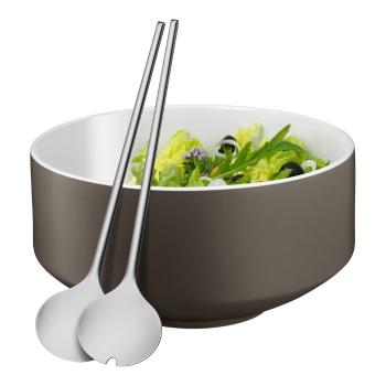 Set boluri salată și lingură WMF Cromargan® Moto, ⌀ 13 cm