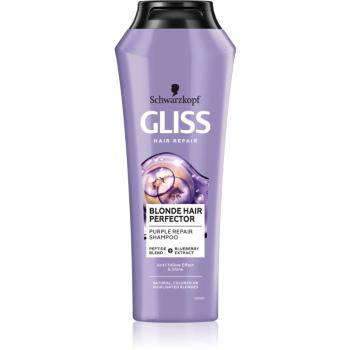 Schwarzkopf Gliss Blonde Hair Perfector sampon violet neutralizeaza tonurile de galben 250 ml