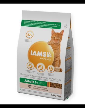 IAMS Naturally Adult Cat with North Atlantic Salmon &amp; Rice 2,7 kg hrana pisica adulta