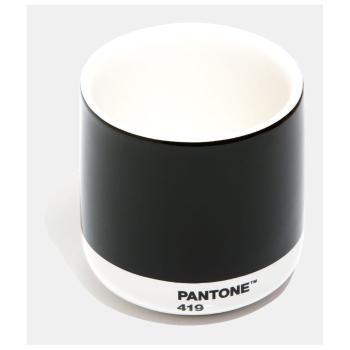 Cană termică din ceramică Pantone Cortado, 175 ml, negru