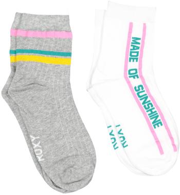 Roxy 2 PACK - șosete pentru femei shortycrewsa J Sock ARJAA03253-WBB0