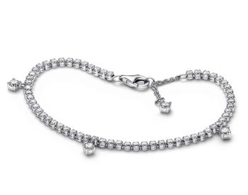 Pandora Brățară din argint strălucitor cu zirconii Sparkling Tennis 592401C01 18 cm