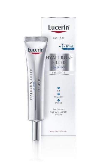 Eucerin Cremă de noapte anti-îmbătrânire pentru ochi SPF 15 Hialuronic-Filler 3x EFFECT 15 ml