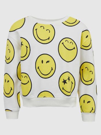 GAP Gap & Smiley® Hanorac pentru copii Alb