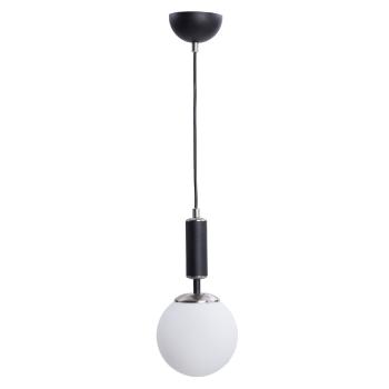 Lustră alb-negru  cu abajur din sticlă ø 15 cm Hector – Squid Lighting