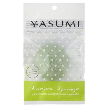 Yasumi Konjak Green Tea Burete pentru fata pentru tenul gras, predispus la acnee marimea S
