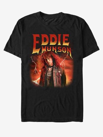 ZOOT.Fan Eddie Munson Stranger Things Netflix Tricou Negru