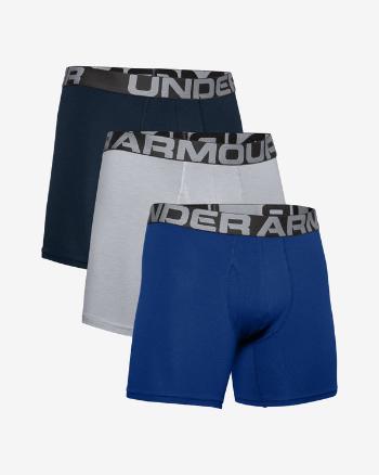 Under Armour Charged Cotton® 6" Boxeri, 3 bucăți Albastru Gri