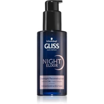 Schwarzkopf Gliss Night Elixir elixir leave-in pentru varfuri despicate 100 ml