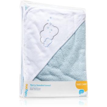 BabyOno Towel Terrycloth prosop de baie cu glugă Blue 100x100 cm