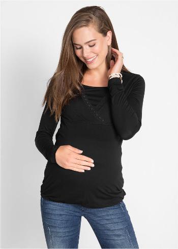 Bluză pentru gravide cu inserţie de ajutor la alăptare
