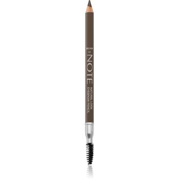 Note Cosmetique Natural Lool Eyebrow Pencil creion pentru sprancene cu pensula 03 Brown 1,08 g