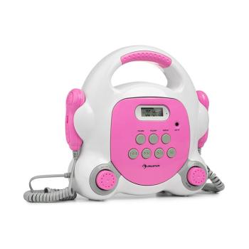 Auna Pocket Rocker BT, karaoke player, BT, USB-port, MP3, 2x microfon, roz