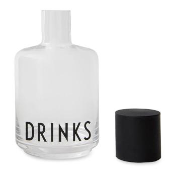 Carafă din sticlă Design Letters Drinks, 500 ml