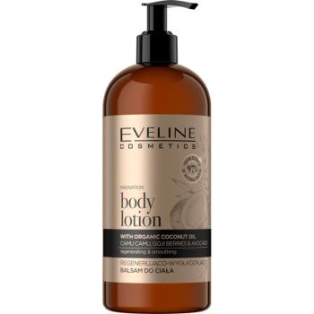 Eveline Cosmetics Organic Gold Balsam corporal regenerator cu ulei de cocos 500 ml