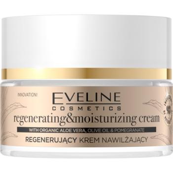 Eveline Cosmetics Organic Gold crema regeneratoare si hidratanta cu aloe vera 50 ml