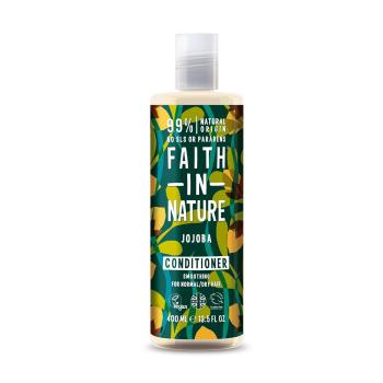 Faith in Nature Balsam natural de netezire cu ulei de jojoba pentru păr normal și uscat (Smoothing Conditioner) 400 ml