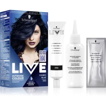 Schwarzkopf LIVE Intense Colour Culoare permanenta pentru par culoare 090 Cosmic Blue 1 buc