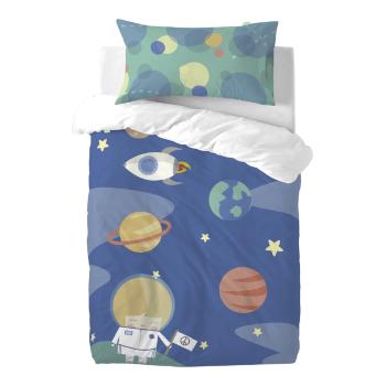 Lenjerie de pat din amestec de bumbac pentru copii Happynois Astronaut, 115 x 145 cm
