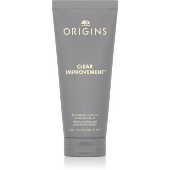 Origins Clear Improvement® Blackhead Clearing Mask-To-Scrub mască pentru curățarea porilor, împotriva punctelor negre 75 ml