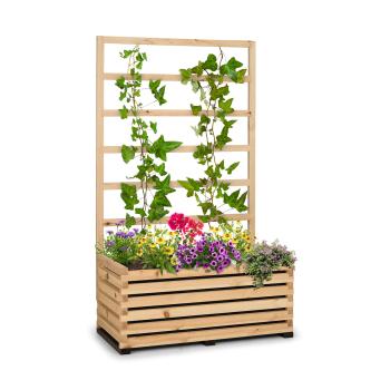 Blumfeldt Mod Grow 100, set de paturi de flori și scară ridicate, 100 x 151 x 45 cm, lemn de pin, folie cu bule