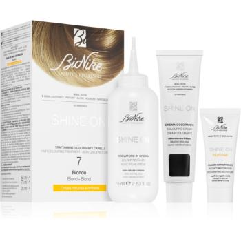 BioNike SHINE ON Culoare permanenta pentru par culoare 7 Blonde 1 buc