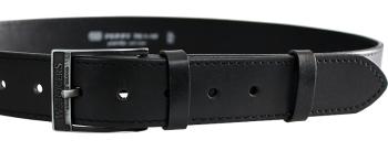 Penny Belts Curea din piele pentru bărbați 17-1-60 negru 110 cm