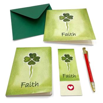 Set pentru scris felicitări Four-Leaf Clover – Kartos