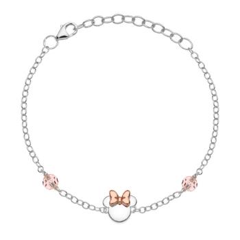 Disney Brățară bicolor din argint Minnie Mouse BS00035TRPL-55.CS